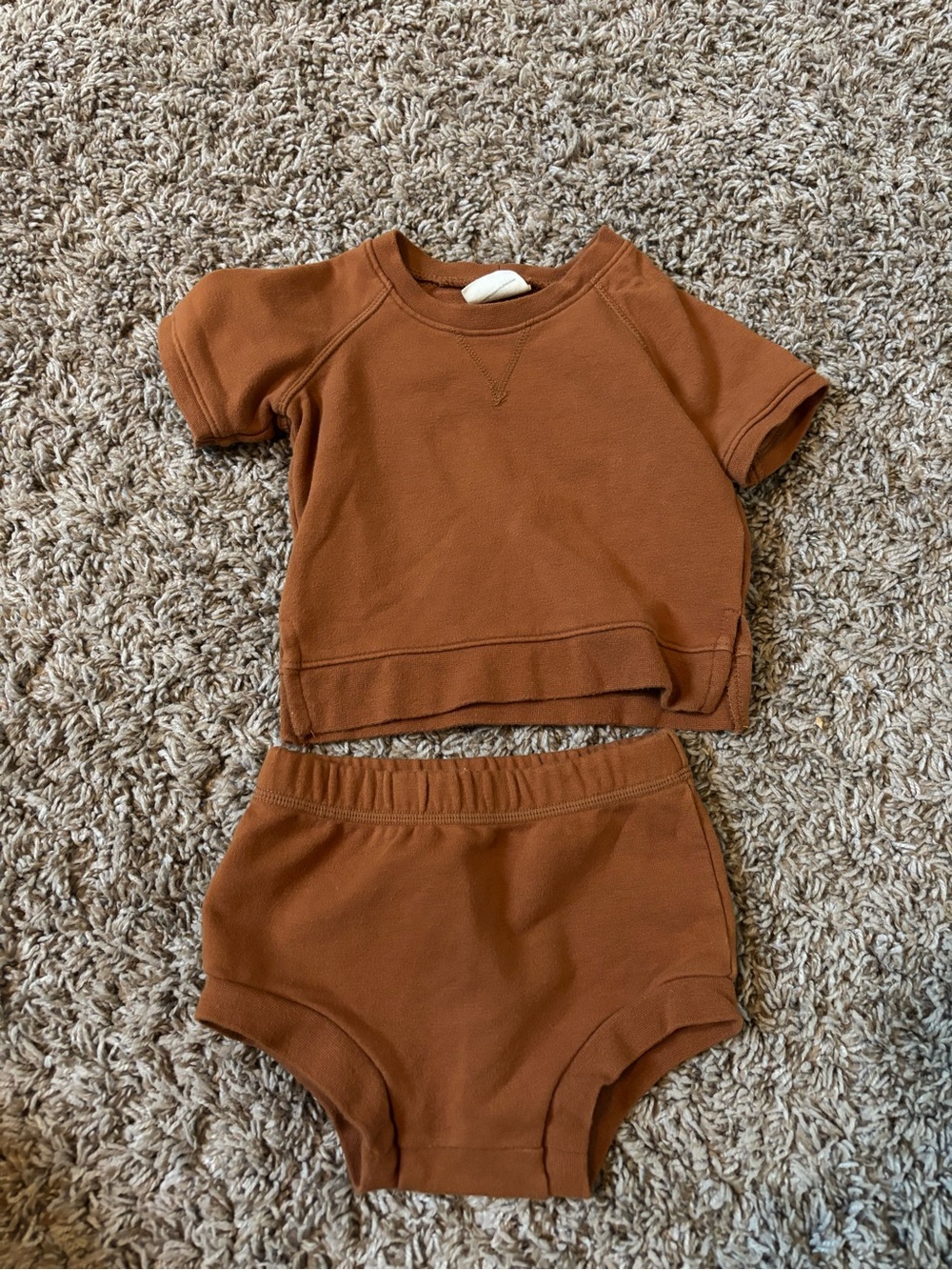 6-12Month Spearmint Love Short Sleeve set